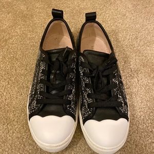 Kate Spade Leather Tweed Combo Sneakers Size 7.5